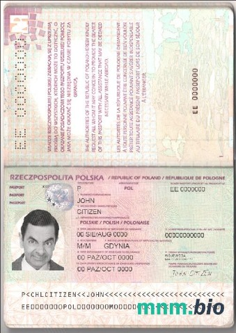 Paszport Polski (2011-2018) przykład w formacie PSD